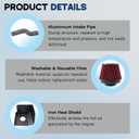 Cold Air Intake Kit Compatible With Toyota Tacoma 2016-2023 3.5 L V6 63-9039 639039