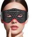Red Light Eye Mask, 5 Modes Adjustable LED Red Light Therapy for Eyes, Under Eye Red Light Therapy Device for Relieve Eye Bags, Dark Circles and Puffiness, Smoothing Fine Lines
