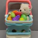 B. Toys  Musical Shopping Cart  25 Pieces of Play Food  Educational Board Book  Teddy Bear  2+ Years  Shop & Glow Toy Cart  Plush & Book