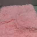 5 Pcs Pink Plush Bathroom Rugs Toilet Mat Set, Soft Absorbent Bathroom Rugs, Washable Shower Rug Set for Toilet, Shower, Tub Area, 50x80cm
