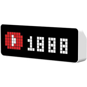 ULANZI TC001 Smart Pixel Clock, Gaming Setup Digital Alarm Clock with Weather - Awtrix Simulator - WiFi Connect, Social Media Counter, Retro Pixel Art Clock for Gaming Room,Bedside, Office Decor