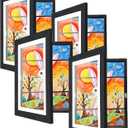 [4-Pack] Kids Artwork Frames Changeable, 11.8 x 8.3-IN Frames for Kids Artwork, Front Opening Picture Frames, Home Decor, Up to 150 Pcs of Kids Art Frame, Craft Storage, Hanging Wall Decor, for 3D Pictures, Crafts, Children Drawing, Hanging Art, Portfolio, White