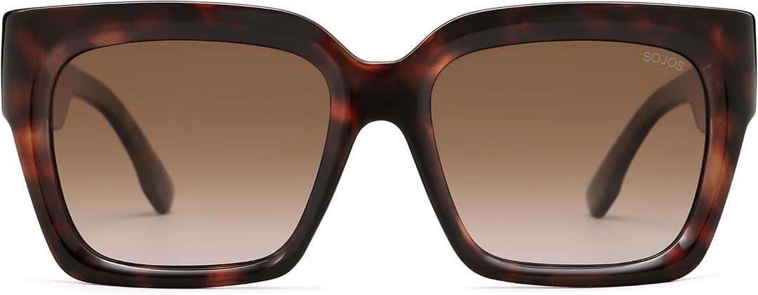 SOJOS Trendy Square Polarized Sunglasses Womens Retro Vintage Women 90s Sun Glasses SJ2612