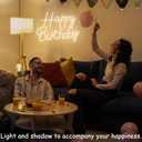Happy Birthday Neon Sign 21.7 x 15.1 Inch Large Neon Happy Birthday Signs
