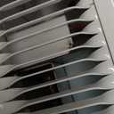 Kickspace heater,compact design,white fan-forced wall heater with built-in thermostat,covers 150 square feet, factory wired 204/208VAC