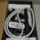 Corner Floor Lamp, Smart RGB LED Corner Lamp with App & Remote, Modern Floor Lamp with 16 Million Colors, Music Sync, Scene Modes, Color Changing Standing Lamps for Living Room, Bedroom