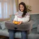 Adjustable Reading Pillow with Arm Rest  Ideal Lap Desk for Bed, Gaming, and Working  Large Bedrest Pillow Chair for Comfortable Sitting on Couch, Floor, or Sofa for Adults