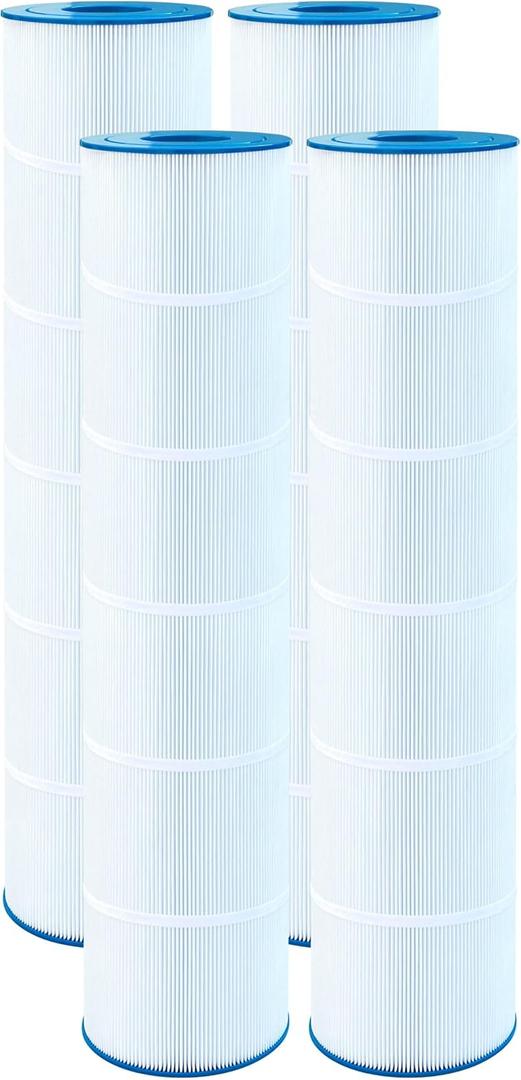 Pool Filter Compatible with C-7472, FC-1978, CCP520, 817-0131, Clean and Clear Plus 520, PCC130/-M/PAK4, 4 125 sq. ft., 4 Pack