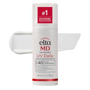 EltaMD UV Daily SPF 40 Face Sunscreen Moisturizer with Zinc Oxide, Daily Face Moisturizer with SPF, Sunscreen for Dry Skin