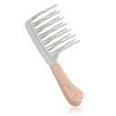 Wide Tooth Comb for Curls, Detangling Comb with Double Row Wavy Tooth for Curly/Wavy/Thick/Long/Wet & Dry Hair, Detangler Hair Brush Large Tooth Shower Hair Comb for Women Girl Men (Green)