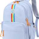 CAMTOP School Backpack for Girls, 15.6 Inch Teen Girls Casual Backpack High Middle School Daypack Women Daily Travel Laptop Bag (Blue)