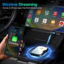 CarEase Wireless CarPlay Adapter for Apple iPhone, Converts Factory Wired CarPlay to Wireless CarPlay 2024 Upgrade Plug & Play Auto Connect Fast Easy Use for Cars from 2017 & iPhone iOS Black