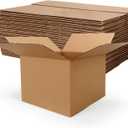 Rempry 25 Pack 8x8x6 Shipping Boxes Brown, Small Corrugated Cardboard Box for Mailing, Packaging Small Business, Kraft Mailer Gift Boxes