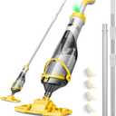 VIVOHOME Cordless Pool Vacuum with Telescopic & Extension Poles 9.12ft, 18.5 GPM Suction, 60-Min Run Time, Handheld Cleaner Rechargeable with Battery Indicator for Pools/Spas/Hot Tubs - Yellow