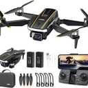 Super Enduring Brushless Motor Drone with Camera for Beginners, CHUBORY A68 WiFi FPV Quadcopter with 2K HD Camera, Auto Hover, 3D Flips, Headless Mode, Trajectory Flight, 2 Batteries, Carrying Case