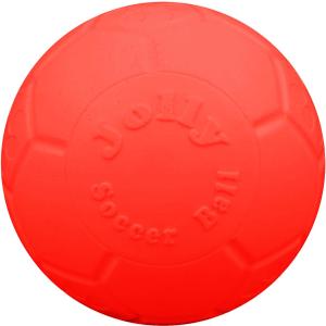 Jolly Pets Large Soccer Ball Floating-Bouncing Dog Toy, 8 inch Diameter, Orange