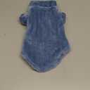 SUNFURA Sweaters for Cats, Hairless Sphynx Sweater Kitten Pullover with Sleeves, Warm and Soft Cat Pajamas Fleece Sweatshirt Jumpsuit, Turtleneck Clothes for Fall Winter, Blue M