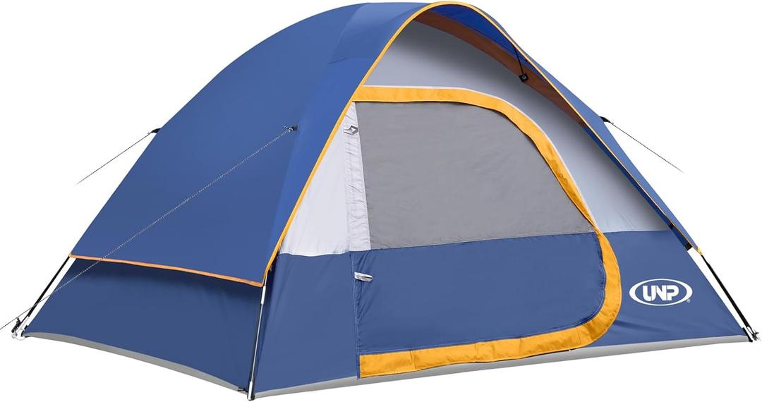 Camping Tent 2-4 Person, Waterproof Windproof Tent with Rainfly Easy Set up-Portable Dome Tents for Camping