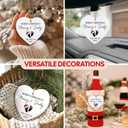 NewEleven Pregnancy Announcement Gifts for Husband Wife Family, Gender Reveal Gifts, Pregnancy Gift for Expecting Mom, for New Mom, New Dad, New Parents - Ornament (See You in 2026 White Heart)