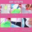 2 x Ekuxom Wolf Diamond Art Kits for Adults-5D Diamond Painting Kits for Adults-DIY Full Round Drill Diamond Gem Arts for Home Wall Decor Gift 14x14inch