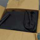 Chaise Lounge Cushions Outdoor, 72"x21"x3" Triple-Waterproof Outdoor Chair Cushion with Removable Cover, 4 Adjustable Ties Lounge Chair Cushions for Outdoor Furniture, Black