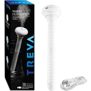 Treva Mini Portable Humidifier, Cool Mist Ultrasonic USB Moisture Wand for travel or home (8.5 inches)