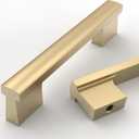 Asidrama 10 Pack 4 Inch(102mm) Champagne Bronze Cabinet Pulls Kitchen Cabinet Handles Champagne Cabinet Pulls Cabinet Hardware for Cupboard Drawer