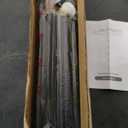 Matte Black Shower Curtain Rod,1 Inch Diameter Stainless Steel Adjustable Spring Tension Rods 32 to 80",with Holders,Anti-Slip,Curtain Rods No Drilling(1 Pack)