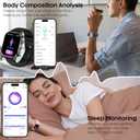 Smart Watch for Men Women, Health Fitness Tracker with 24/7 Heart Rate Blood Oxygen Blood Pressure Sleep Tracking, Bluetooth Calls, 450mAh Battery, IP68 Waterproof Activity Tracker with LED Flashlight
