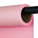 LWAIZSM Pink Seamless Paper Backdrop, Pink Photo Backdrop 53" x16.4'