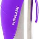 PupFlask Large Dog Water Bottle, 27 or 40 OZ Stainless Steel, Convenient Dog Drink Dispenser, Puppy Travel Water Bowl, Portable Pet Hydration Bottle , Leak Proof, Perfect Size For All Breeds (27 Ounce, Ultra Violet)