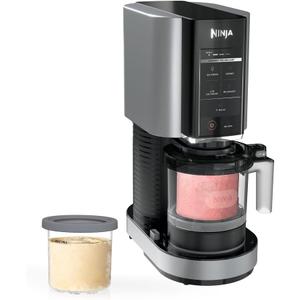 Ninja CREAMi Ice Cream Maker 5 One-Touch Programs with Two 16oz. Pints with Storage Lids NC300