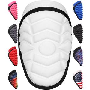 Exxact Sports Defender Baseball Elbow Guard, Batters Softball Elbow Guard Baseball Youth & Adult with Adjustable Strap (Adult (Small - Medium), White)