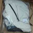 GSOU SNOW Womens Baggy Snowboard Pants Ski Bibs Snow Loose Overalls Waterproof Windproof Insulated Warm (X-Large, Beige)