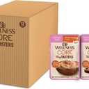 Wellness CORE Tiny Tasters Minced & Pate Kitten Wet Cat Food, Natural, Protein-Rich, Grain Free, 1.75-Ounce Pouch, 12 Pack, (Chicken Variety Pack)