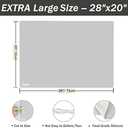 1.5MM Extra Thick Placemats Extra Large Silicone Mat 28" x 20" Heat Resistant Mat for Kitchen Countertop Protector, Washable Place Mats Silicone Mats for Kitchen Counter Mat Table Mat, Grey, Sapid (Gray)