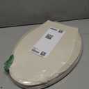 KOHLER 4636-RL-NY Cachet ReadyLatch Elongated Toilet Seat Slow Close, Soft Close Toilet Seat Quiet Lid, Contoured Grip-Tight Bumpers Installation Hardware, Apartment Essentials, Dune