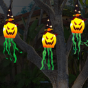 Halloween Decorations Classic Resin Pumpkin Statue Light Up Pumpkin Halloween Table Decor for Home Office Haunt House Party Decorations 4 Pack