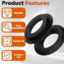 2-Pack 2" Flexible Tank Adapter, for Attaching 2-inch pipe to Curved Surfaces, Storage Drums, Bulkhead Pipe Fitting, Buckets, and More