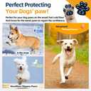 Dog Paw Protector Gripper Traction Pads,Dog Paw Covers,Foot Stickers in Summer Hot/Winter Cold Pavement,Dog Shoes Booties Socks Replacement,12 Sets (48 pcs) XXXL Black
