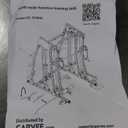 GarveeLife Smith Machine Home Gym All in One, 2200 LBS Squat Rack Power Cage with Smith Bar, LAT Pull-Down, Cable Systems, Leg Hold-Down and More Attachments, Workout Equipment (Red Black)