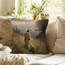 3 x He is Risen Easter Throw Pillow Covers - Christian Religious Easter Lamb Decor, Esus and the Lost Lamb Religious Pillow Covers for Home Bedroom Couch