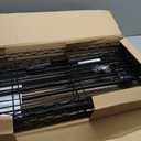 BestOffice | 4-Tier Wire Storage Shelves | 36x14x54 | Black | with Adjustable Racks | Heavy-Duty Metal Shelf, Holds Upto 1000 lbs | No-Tool Assembly | Ideal for Home & Garage Shelving