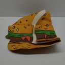 EraSpooky Adult's Hamburger Costume Halloween Funny Food Mascot Yummy Burger Costumes Men Women