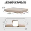 SUKAIKEQA Outdoor Cushion Covers Set,14PCS Patio Furniture Couch Seat Slipcovers, Replacement for Sofa Sectional Chair(Cover，Only)