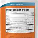 NOW Foods Supplements, Cod Liver Oil, Extra Strength 1,000 mg with Vitamins A & D-3, EPA, DHA, 180 Softgels, Expiry: 07/31/27