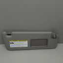 Right Passenger Side Sun Visor Without Light Fit for Toyota Highlander 2004 2005 2006 2007, Replaces for 74320-48260-A0 Gray