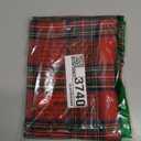 AQOTHES Pack of 2 Christmas Plaid Decorative Throw Pillow Covers Scottish Tartan Cushion Case for Farmhouse Home Holiday Decor Red and Green, 20 x 20 Inches