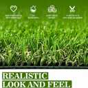 AYOHA Artificial Turf 4 ft x 6 ft with Drainage, 1.38 Inch Realistic Fake Grass Rug Indoor Outdoor Lawn Landscape for Garden, Balcony, Patio, Synthetic Grass Mat for Dogs, Customized