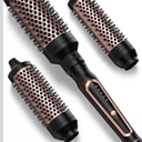 Terviiix PRO Thermal Brush Set for Voluminous Style, Non-blowing Heated Round Brush with Adjustable Temp, 3-in-1 Curling Brush with Detachable Head(1.25'',1.5'',1.77''), 20S Fast Heating with Dual MCH